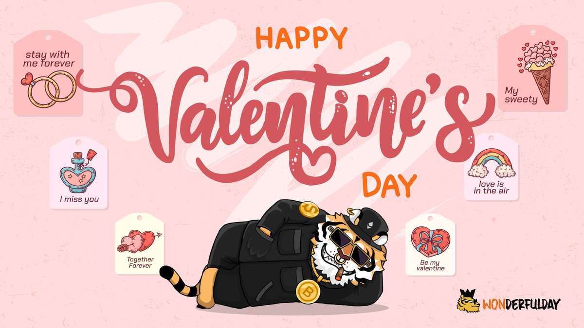 Love is in the air at WonderfulDay! 💕 Celebrate this special day by adding a unique touch of personal expression with our one-of-a-kind NFTs. Show your love with a gift that lasts a lifetime. Happy Valentine's Day! 💘 #WonderfulDay #NFTs #ValentinesDayGift