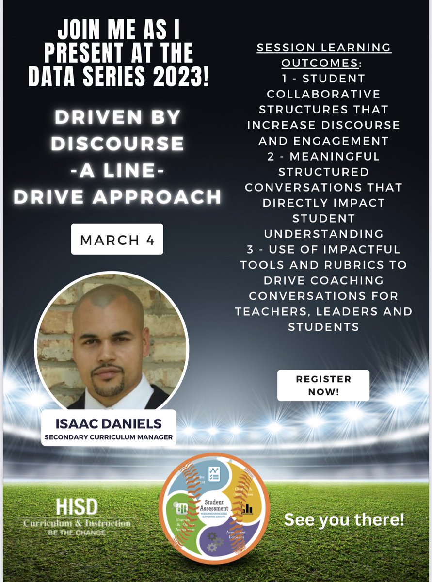 Excited to present at a BASEBALL themed conference! Please come support and walk away with tools to help impact discourse to drive data in your classroom, department or school you lead!  See you there! #MarkYourCalendar #March4 #FitLeaders @HISD_Curric @MrKucharczyk @CicelyKWard