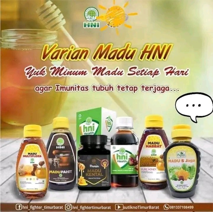 Muhammad2012's tweet photo. Yuk minum madu tiap hari.
Mau yakin 100% murni madu HNI aja https://t.co/dGs3jPR0dF