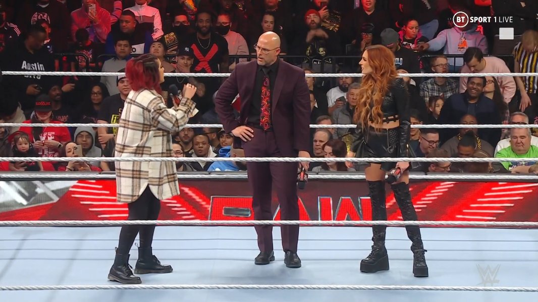 It seems that we will not have Damage CTRL vs.  Becky Lynch, Lita & Trish Stratus, despite the rumors.  I'd be surprised if Becky wasn't the one who won tonight.  #WWERAW
https://t.co/ZM0QxfAIGE