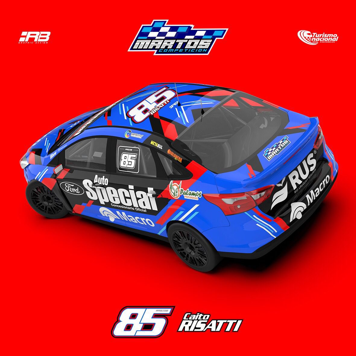 🎨 Diseño del Ford Focus alistado por el Martos Competición con el cual estaremos buscando ser grandes protagonistas a partir del próximo fin de semana, cuando se dispute la primera fecha de #TNenAltaGracia ✔️.

🔻
@martoscompeticion 
@autospecialford 
@bancomacro 
@prensatn