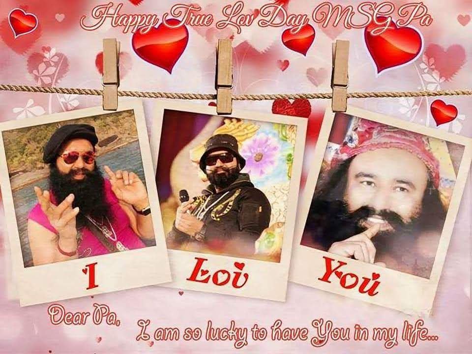 @Gurmeetramrahim Happy #TrueLoveDay MSG Papa Jaan & RoohDi Ji 👑♥️♥️♥️
I can't even imagine a single moment of life without your divine love and blessings.