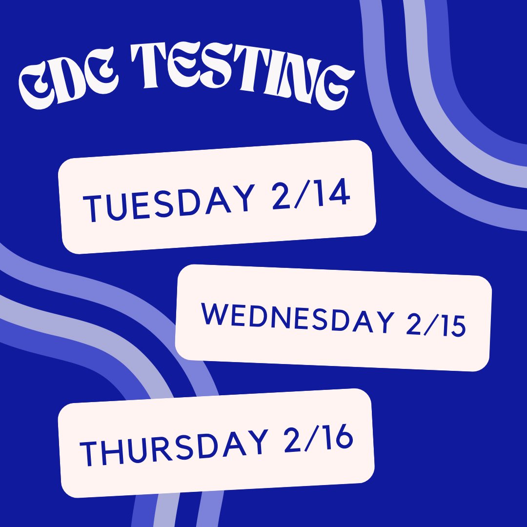 HSHSDECA's tweet image. This is the last week for CDC testing! Join us one of the next 3 days to get your testing in!