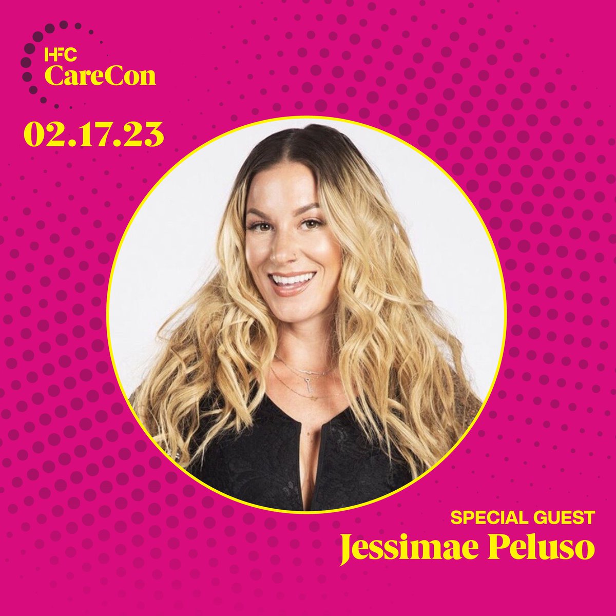 WeAreHFC's tweet photo. If laughter is the best medicine, then our next CareCon guests have been dishing out doses for years! Join us in welcoming @missjudygreer, @_chrisgarcia, @JessimaePeluso, and @JSmilesComedy to the CareCon line-up! Register at https://t.co/JPSRqOh5IV! 💫 https://t.co/cRwNyRmBXu