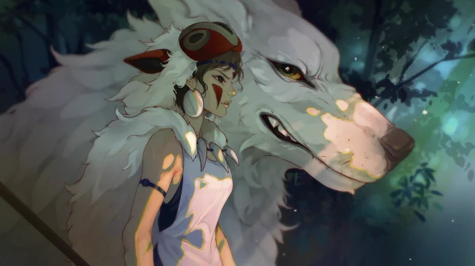 princess mononoke #ghibliredraw 