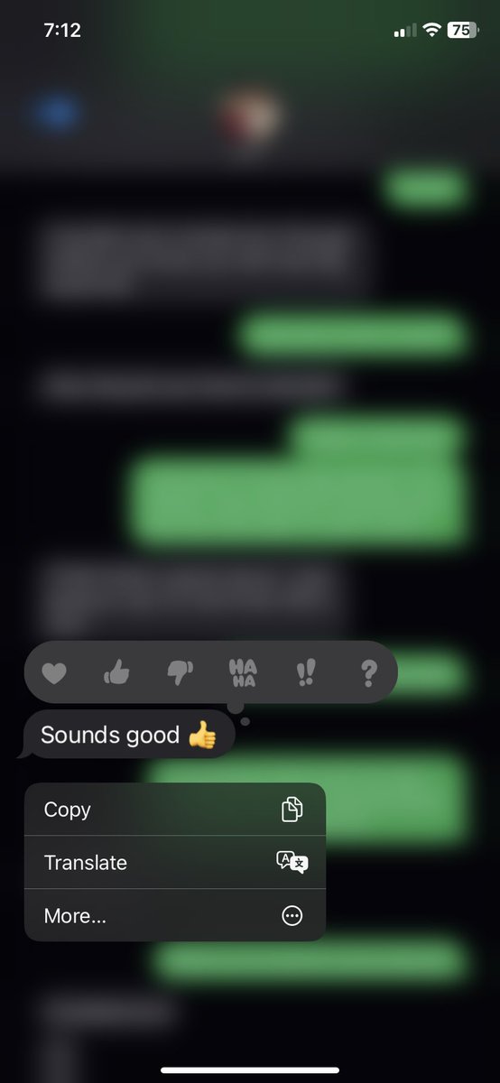 JordanFuselier's tweet photo. When my strictly “K” father started sending responses like these, I thought he was putting more effort into his texts…In reality he’s just using the automated responses his phone suggests which is technically less effort 😂😂😂 https://t.co/R5FKUT9Puh