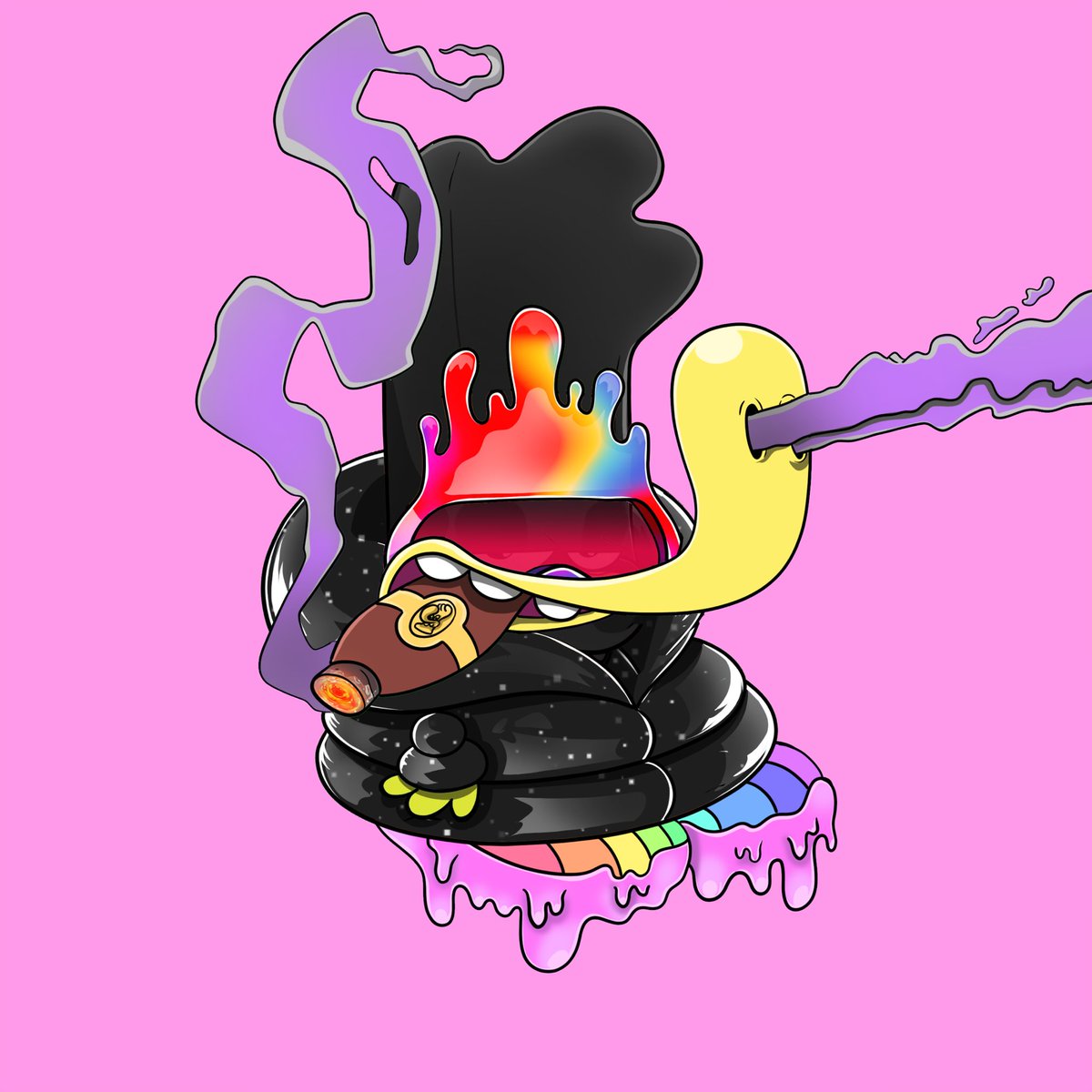 Schtekpipa's tweet photo. #BGBDreamGoon was an absolute blast! As much as I love them all, I still hold my purple pimp in the highest regards, closely followed by an updated version of my OG smoker with a cone! @BubblegooseXYZ @crypto_dufus @iamcarljones #drippiesforpresident https://t.co/iXQucVVvEA
