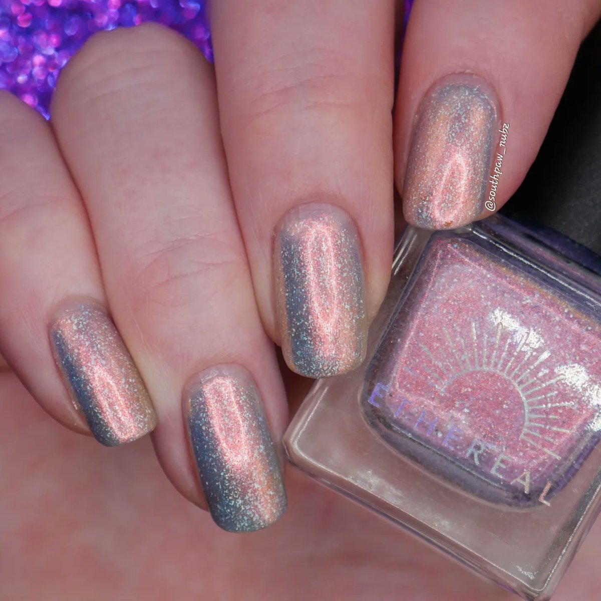 SouthPaw_Nubz's tweet photo. @ethereallacquer Iris | @polishpickup Jan 23
This polish reminds me of a winter sunrise.
#ethereallacquer #polishpickup #nailpolish #nailpolishcollection #naturalnails #nailaddict #nailpolishaddict #nailpolishswatch #nailpolishlover #nailpolishjunkie #southpaw_nubz https://t.co/nIasGq1AM9