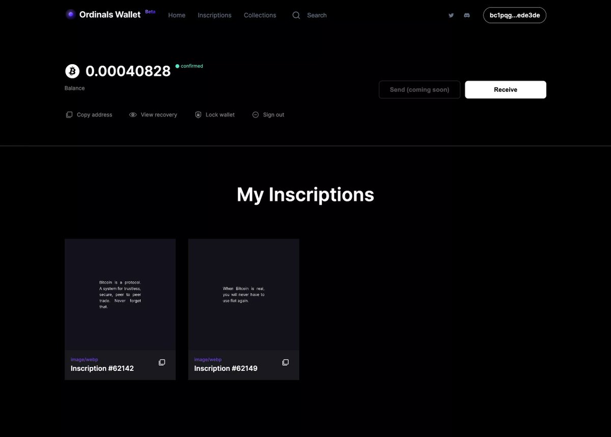 ordinalswallet's tweet photo. Ordinals wallet loading…. https://t.co/EzXDfjHrTs