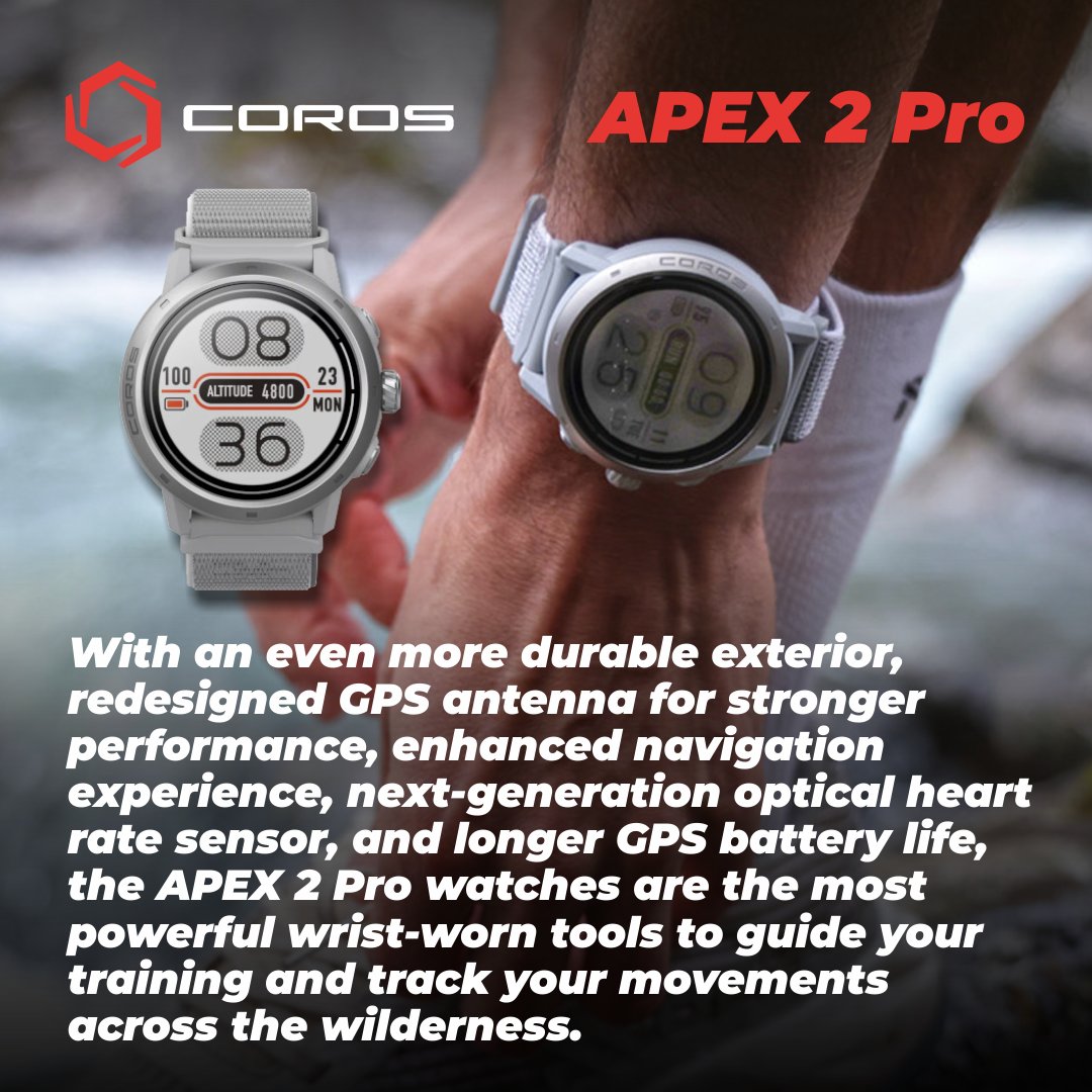 Wearable4U's tweet photo. COROS APEX 2 Pro GPS Outdoor Watch
To buy: https://t.co/kleQZsUVnt
#coros #corosapex2 #gps #gpswatch #gpstracking #gpstracker #gpstrackingsystem #sport #sportlife #smartwarch #navigation #Sportsandgadgets #outdoor #Smartoutdoors #GPSsmartwatch #like #follow #wearable4u https://t.co/l2N5rh2BF5