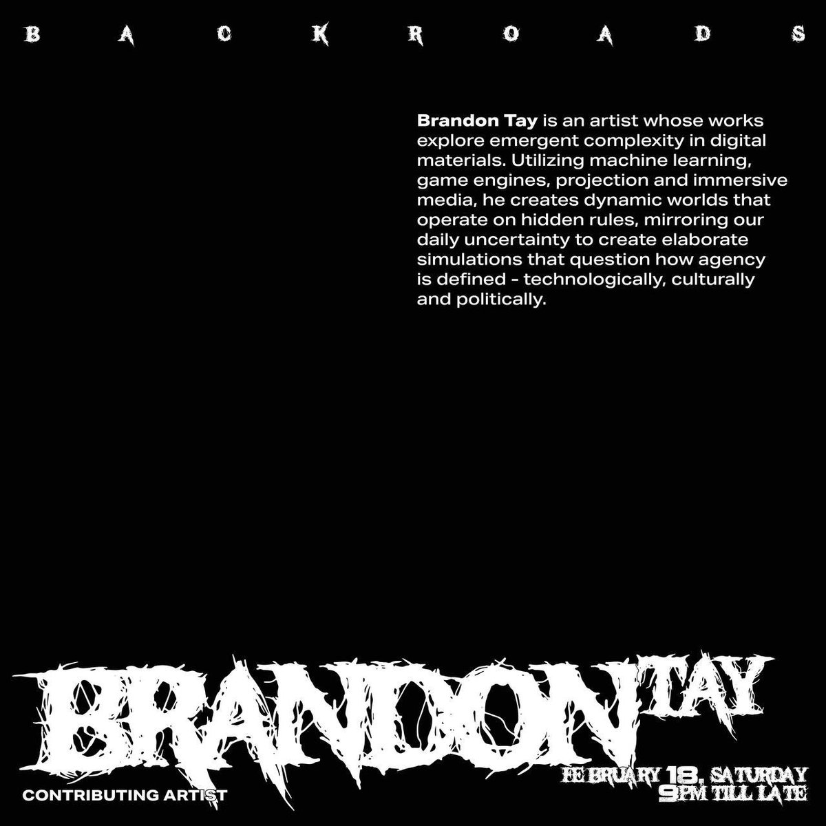 Endless Return Artist Lineup #3 Brandon Tay <a href="/RefractionDAO/">be</a>