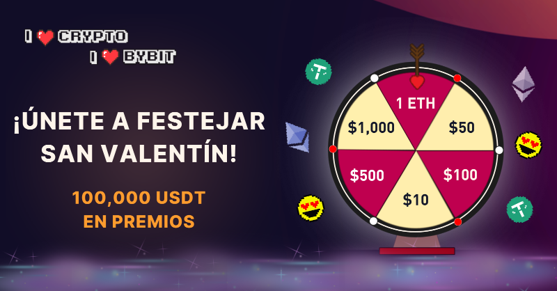 BybitArgentina's tweet photo. ❤️Bybit Festeja San Valentín.
🇦🇷Participa Ahora
💸100,000 USDT en Airdrops. 
🎉100% Probabilidades de Ganar.