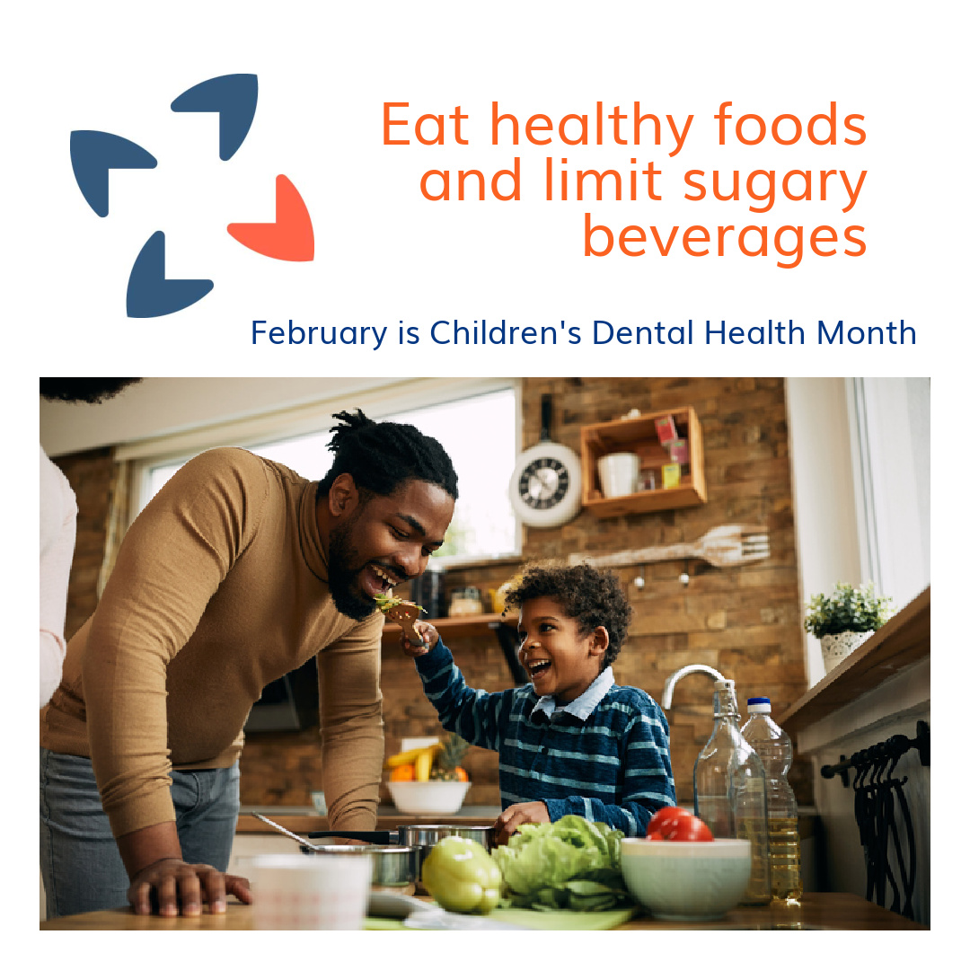 February is #ChildrensDentalHealth Month
Here’s a healthy smile tip: Eat plenty of healthy foods and limit sugary beverages for shining smile! #CDHM