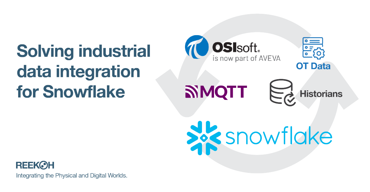 Are you finding it a challenge to integrate OT and industrial data with Snowflake without bespoke engineering? Reekoh is removing the complexity of OT / SCADA / Historian integration with Snowflake. loom.ly/14GgU0s

#integration #iPaaS #itotconvergence