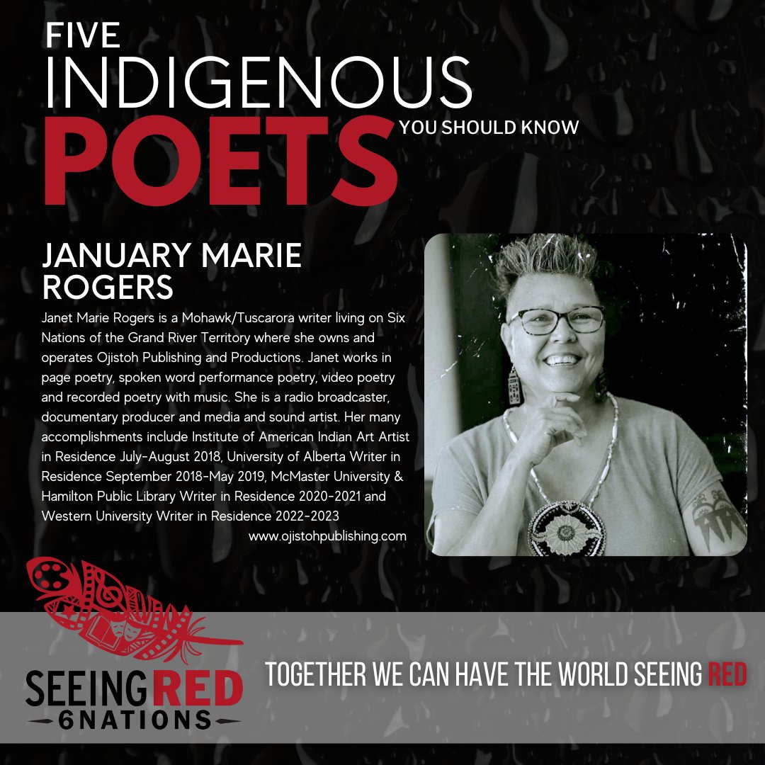 seeingred_media's tweet photo. Today we're shining light on Indigenous Poets that we love. And we know there are more #IndigenousVoices that use poetry to tell their stories. Share your favourites in the comments!
#SeeingRed #SeeindRed6Nations #IndigenousStorytellers #SeeingRedMediaTeam https://t.co/eu1u3AaAM9