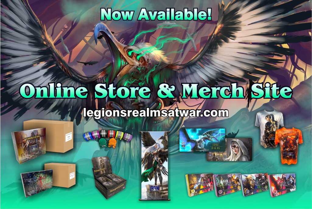 LegionsRAW's tweet photo. Looking to get into or try out a new game? @LegionsRAW Online Store and Merch Site is up and running! Make sure you stop by and check out all the Legions Product Lines! https://t.co/BOrN3TBMH2