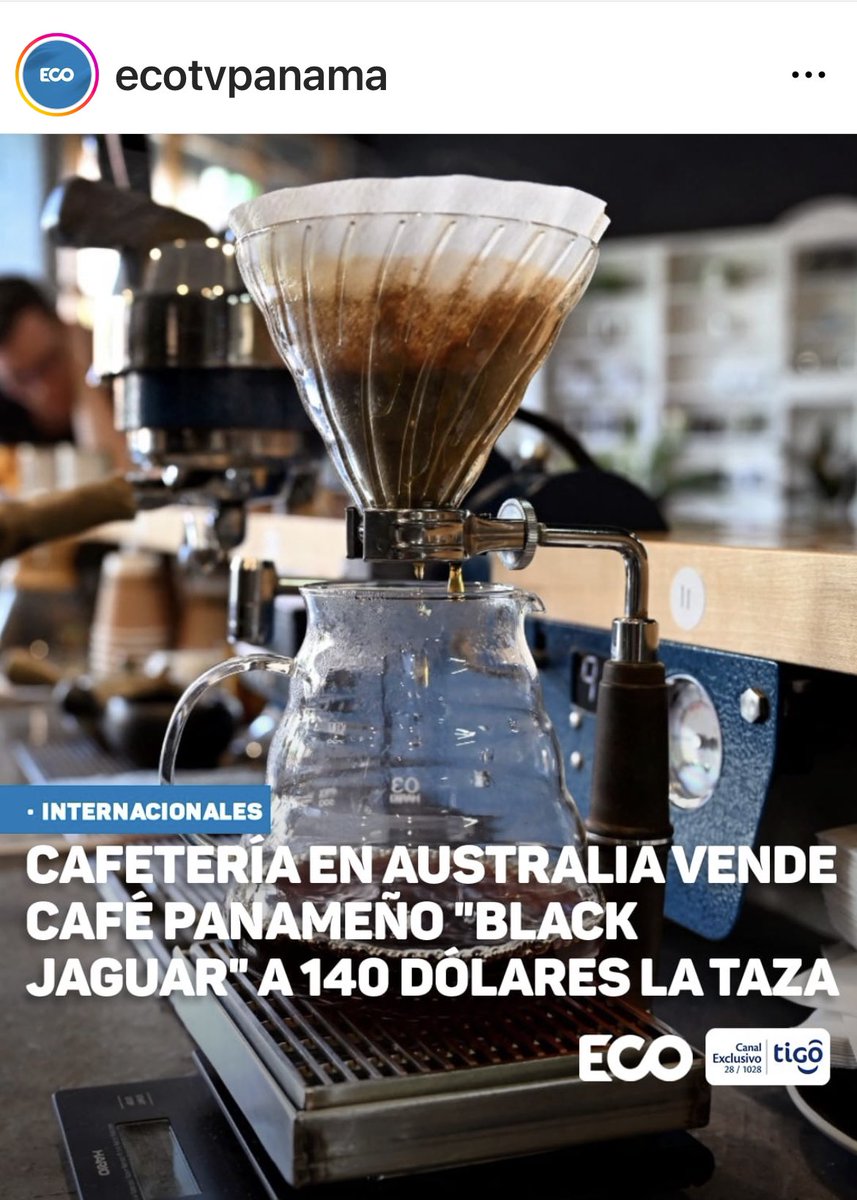 Mientras el cobre se vende a $4./oz, destruyendo gratuitamente ecosistemas naturales y agua, dónde tal vez se podría producir café de $150 la taza. ¿Se dan cuenta porqué la minería es tan mal negocio para Panamá? #PanamaProsperaSinMineria