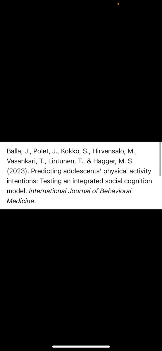 SHARPP_lab's tweet photo. 📣 SHARPP Lab shout out! 📣 Jessica Balla’s master’s thesis “Predicting adolescents’ physical activity intentions: Testing an integrated social cognition model” was accepted for publication in the International Journal of Behavioral Medicine. #ucm #research #SHARPPLab https://t.co/jg2EXUQuzP