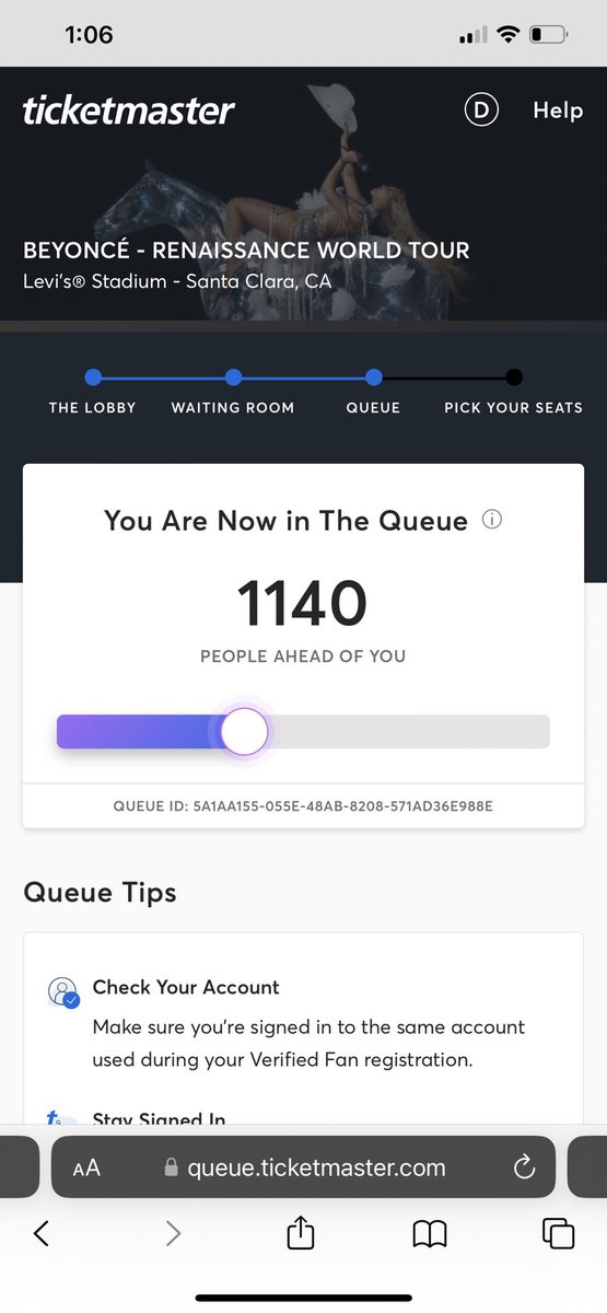 dinalorena4114's tweet photo. Well that’s annoying. @Ticketmaster https://t.co/XASRXVjO8v