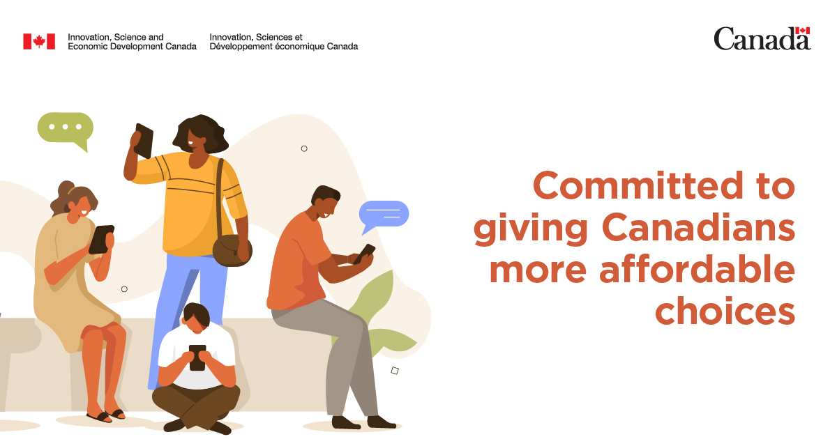 ISED_CA's tweet image. It’s official! The new #CRTC policy direction will mean:

• more competition. 
• more affordable and reliable services.
• stronger consumer rights.

Coming soon to your #telecom services!

Learn more: bit.ly/3In5S2W

@CRTCeng