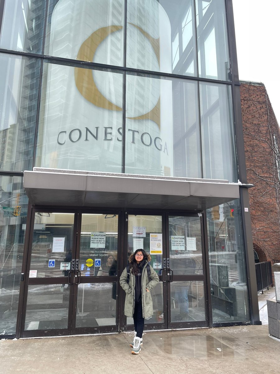 _NandiniParikh's tweet photo. I am elated to share that I have started my post-graduation studies in Strategic Marketing Communications at Conestoga College, Kitchener, Canada. Learning various interesting subjects from proficient professors and doing hands-on practical tasks is an incredible experience. https://t.co/GOyt8d4wXS
