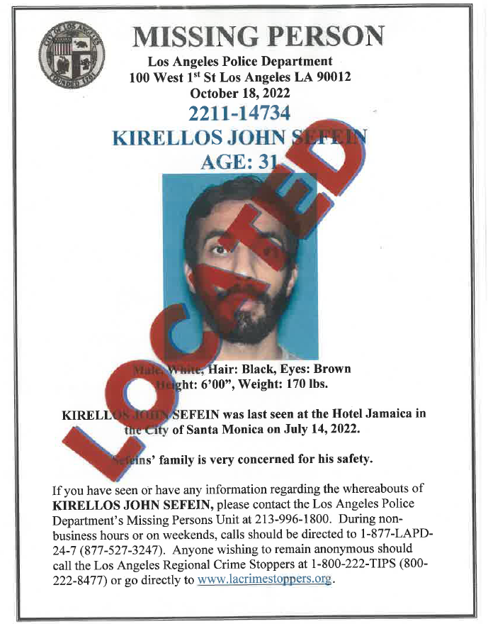 LAPD Missing Persons Unit tweet media