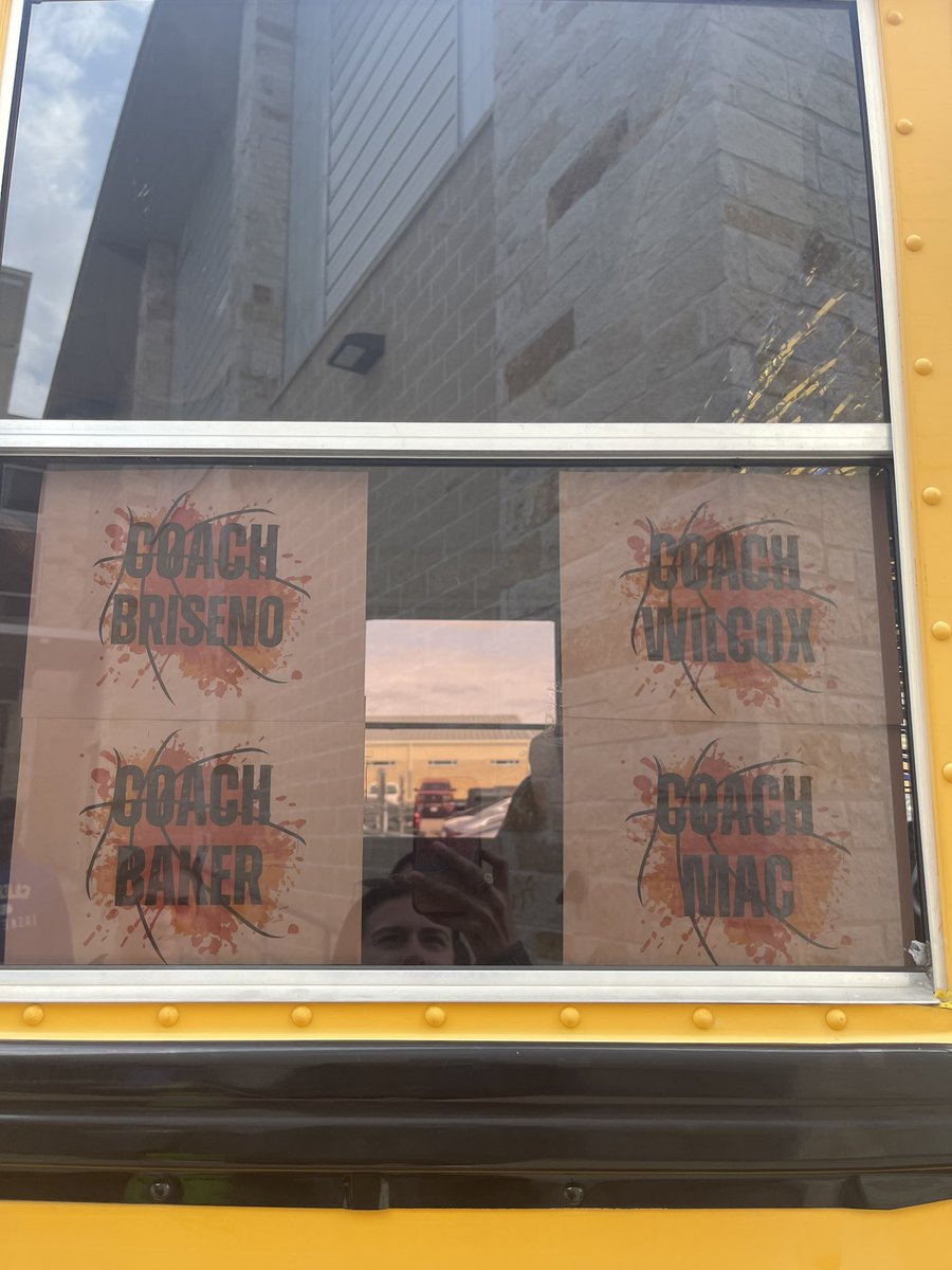 scladybuffhoops's tweet photo. We’re playoff bound! Thank you to our parents for our wonderful breakfast this morning and for decorating our bus. We couldn’t have done this without you! https://t.co/jE7VIm02Y6