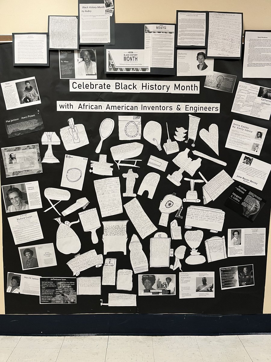 Osceola 5th graders celebrate African American Inventors and Engineers- where would we be without them?? #BlackHistoryMonth @MagnetOsceola @ern_natalie @JenniferN_VB @cathcartkathy