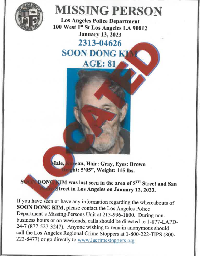 LAPD Missing Persons Unit tweet media