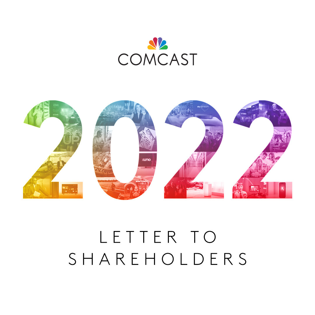comcast's tweet photo. It has been nearly 60 years since Comcast was founded – and 2022 was our most successful year yet.

Read Chairman and CEO Brian L. Roberts’ Annual Letter to Shareholders: https://t.co/FGL20XhnhY https://t.co/OeMcxSM5kY
