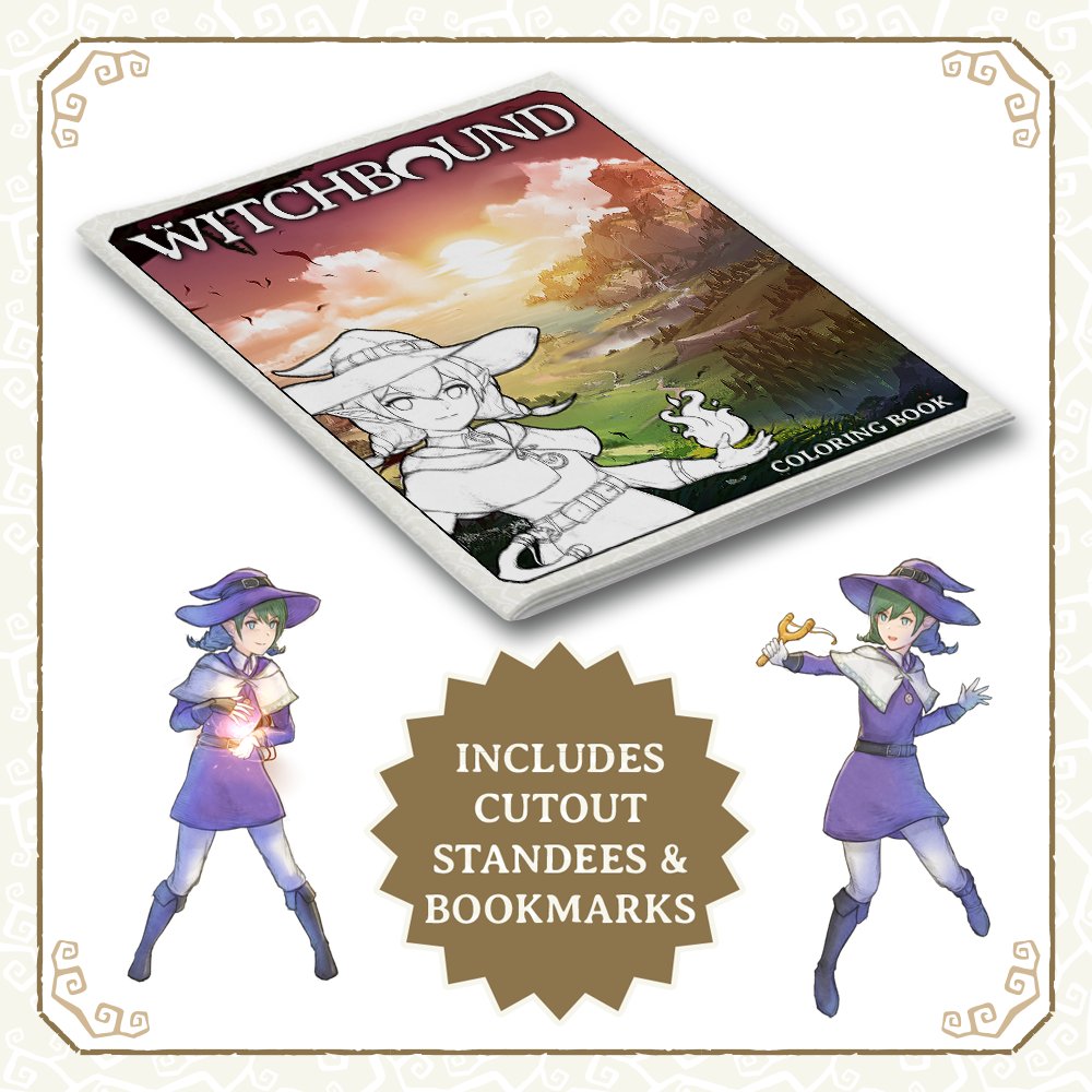 DarkDollGames's tweet photo. There is now an official Witchbound coloring & activity book!
#witchbound #ttrpg #boardgame #zelda #witch https://t.co/uLdsRRvwCz