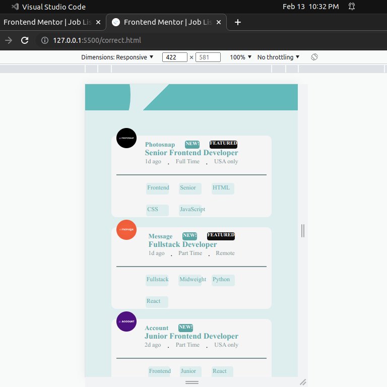 NformiPolycarp's tweet image. Day 36/100
today i worked on a project from frontend mentor &apos;static job listening master&apos;
#caasitechacademy
#CDev
#100DaysOfCode