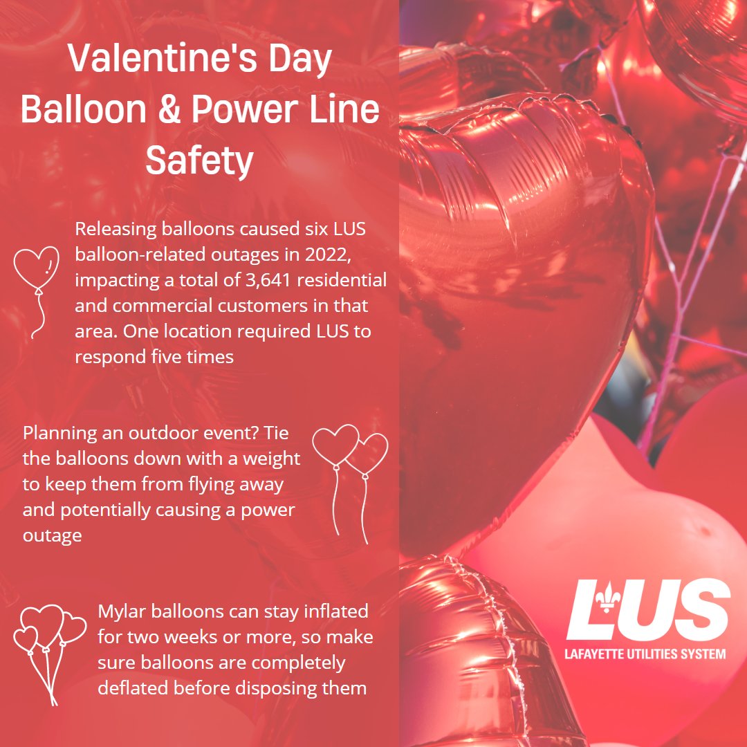 Lafayette Utilities System (LUS) on Twitter "Roses are red, violets