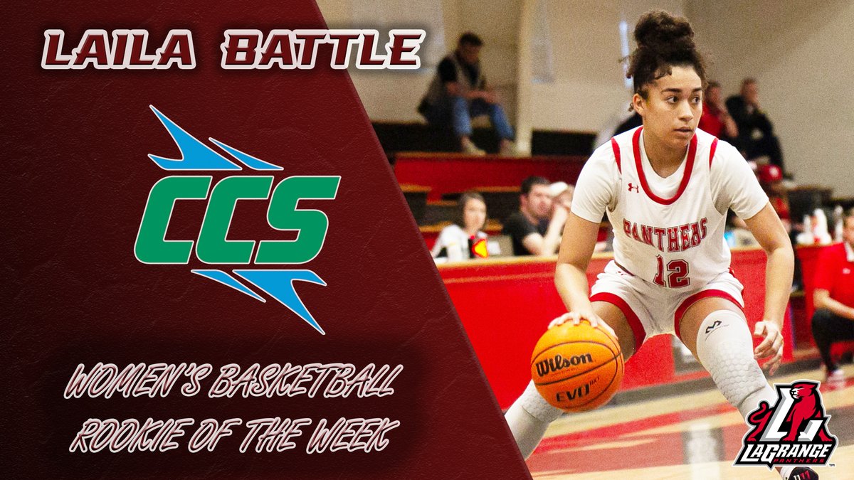 LaGrange's Battle Earns Second CCS Newcomer of the Week Recognition Following Outstanding Week lagrangepanthers.com/x/6flq2