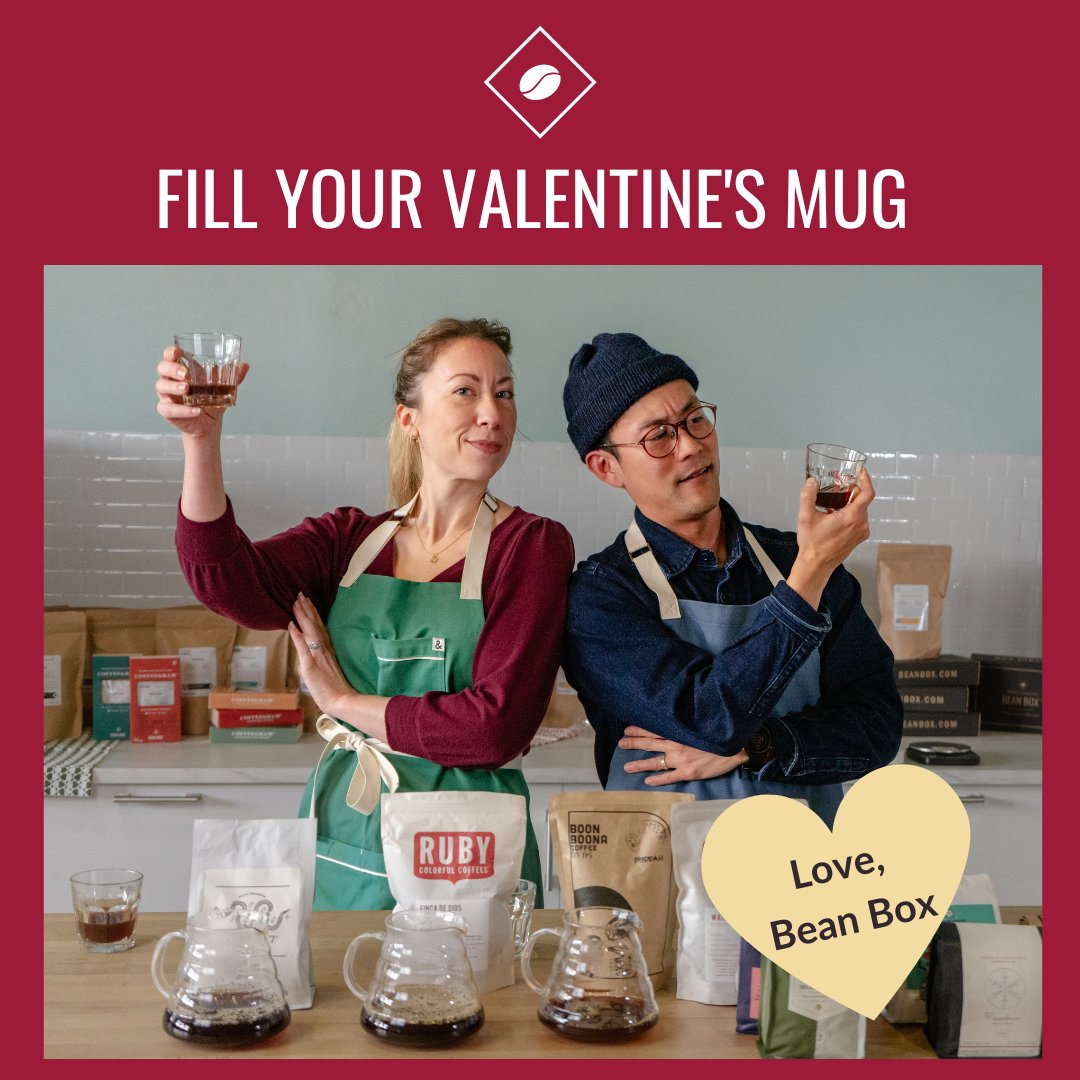 💘Cupid Got Us💘Enjoy 50% your first <a href="/beanboxcoffee/">Bean Box</a> delivery when you subscribe today. This #VDay  start a new #morningroutine  together. Love, Bean Box

beanbox.com