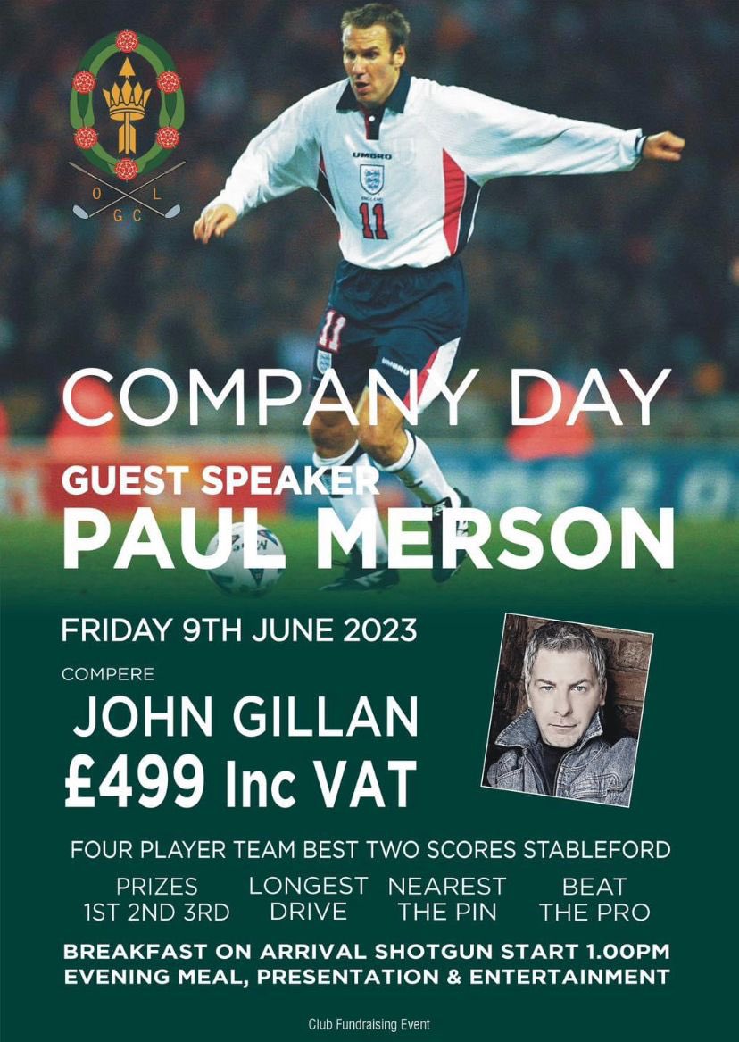 BoltonOldLinks's tweet photo. 🤩 Following last year’s sold out event we can announce our 2023 Company Day!

This year’s star guest is former @Arsenal and @England footballer @PaulMerse, with the event being compared by award winning comedian John Gillan.

📱: 01204 842307
📧: Office@boltonoldlinks.com https://t.co/X3ch2wNMu3
