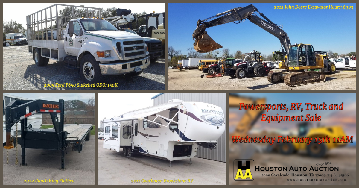 haatweets's tweet photo. Join us this Wednesday at 11AM for our weekly Powersports, RV, Truck and Equipment Sale which is always Open to the Public! https://t.co/6exWTwvfcl