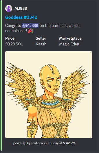 GoldGoddessDAO's tweet photo. @MICHAELMAI888 picked up this beauty https://t.co/hQ4kTue2Ev