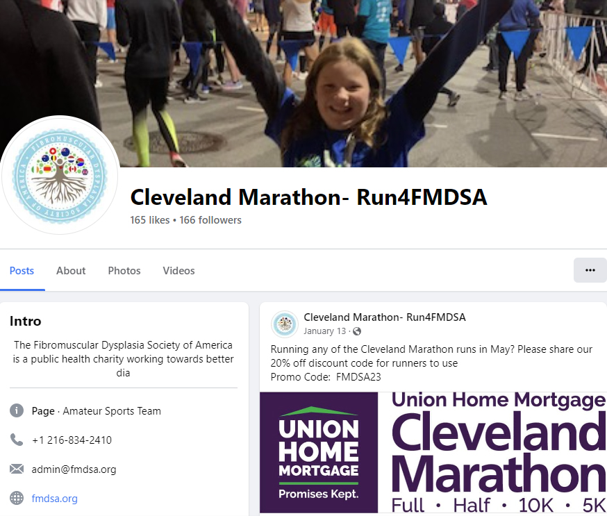 kovacic_jason's tweet photo. I've registered for #Cleveland Half Marathon with #FMDSA to support #FMD and #SCAD patients the day after I speak at #FMDSA Annual Conference. Time to do some serious training!
@clevemarathon @SCADResearchAus @iSCADregistry @VictorChangInst @SCADalliance @FMDartery https://t.co/vhuw4jM3L0