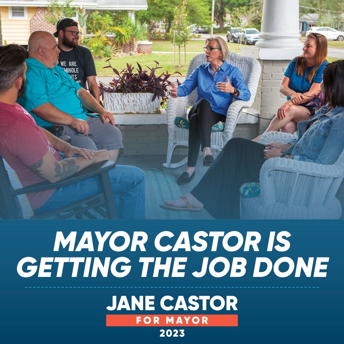 Jane Castor has helped to build a Tampa that is prosperous for all. Under her leadership, there is more access to affordable housing, a stronger workforce, and a more resilient and sustainable Tampa. Re-elect Jane Castor this March! #WinWithJane