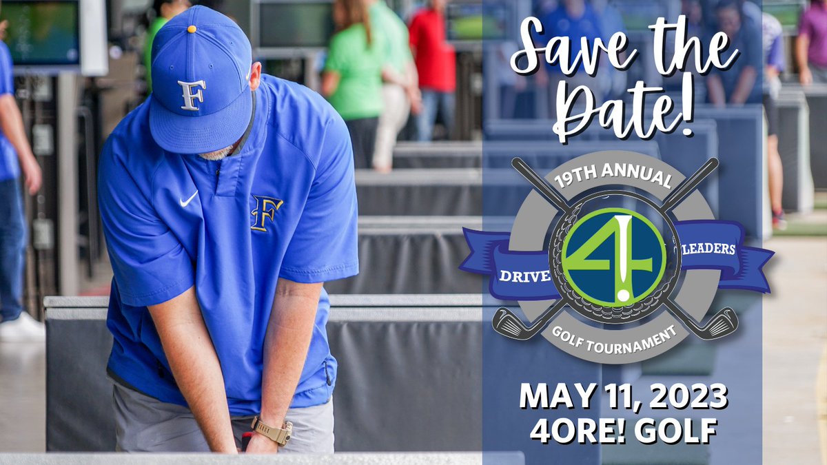 Frenship_FFL's tweet photo. ⛳️SAVE THE DATE!⛳️
Thursday, May 11

Mark your calendars for our 19th annual Drive 4ORE! Leaders Golf Tournament at @4OREgolf 

Proceeds go toward Character scholarships for students &amp; teacher grants. 

Contact Tiffany Taylor ttaylor@frenship.us for more info on sponsorships. https://t.co/nFinldADvV