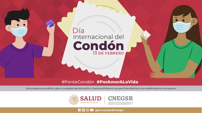 ceca_coahuila's tweet image. 13 de Febrero #DíaInternacionalDelCondón

Recuerda que si se usa de manera correcta, el #Condón, es seguro y altamente efectivo para prevenir embarazos no planeados e infecciones de transmisión sexual.

#PonteCondón #PorAmorALaVida #MeCuido

@SSalud_mx @censida @CONADICmx