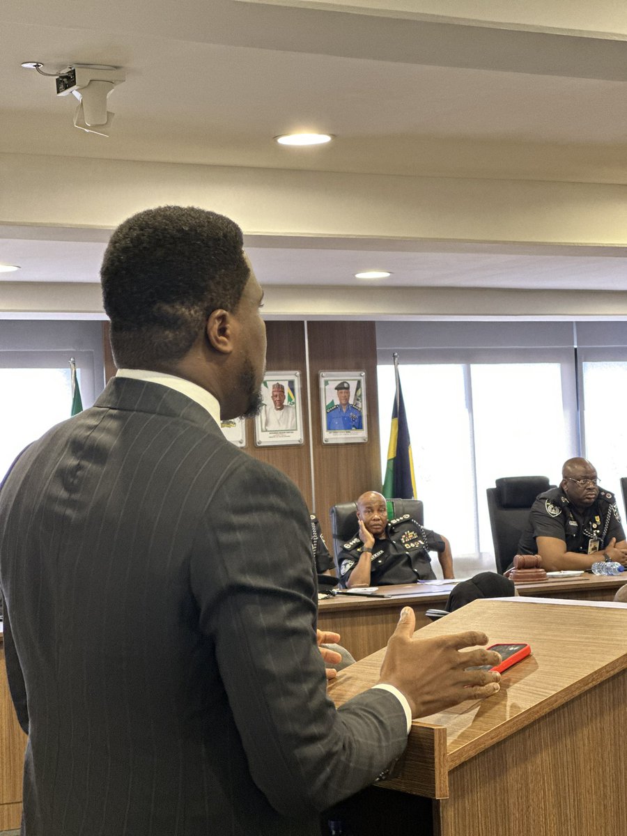 NumaMichael's tweet photo. Today;the 13th of February, 2023 I facilitated a training at the Force Headquarters with the Top management of NPF comprising of the IGP,all DIGs,AIGs,CPs on Election Security ahead of the 2023 Election with the context of the 2022 Electoral Act vis-a-vis the role of the Police. https://t.co/U9x0SVMYs3