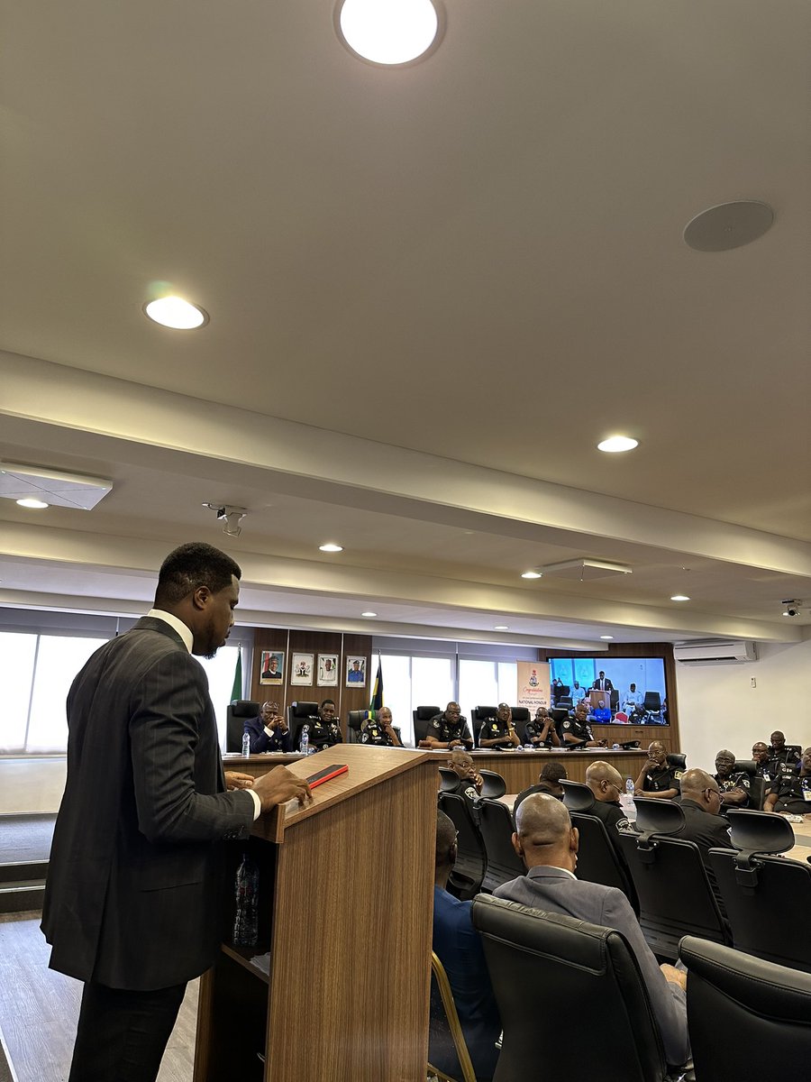NumaMichael's tweet photo. Today;the 13th of February, 2023 I facilitated a training at the Force Headquarters with the Top management of NPF comprising of the IGP,all DIGs,AIGs,CPs on Election Security ahead of the 2023 Election with the context of the 2022 Electoral Act vis-a-vis the role of the Police. https://t.co/U9x0SVMYs3