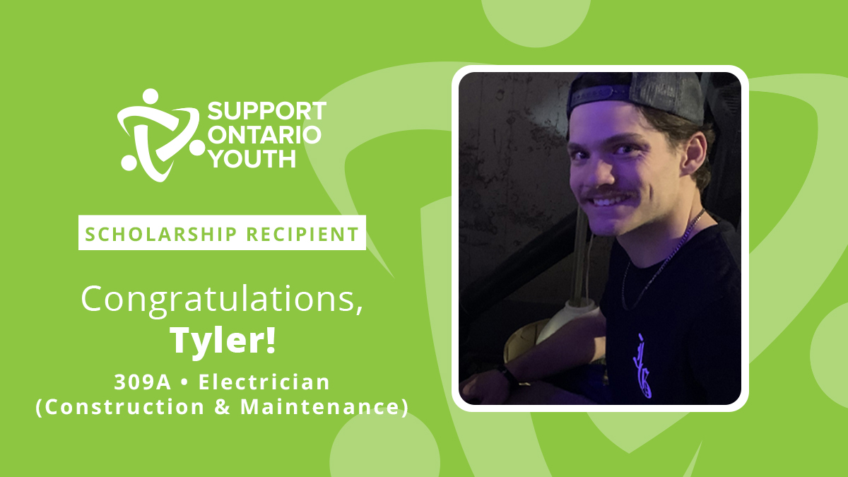 Support Ontario Youth on Twitter "Congratulations! Tyler is a