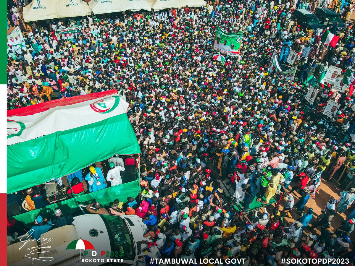 We Received a rousing welcome at the Home town of our leader <a href="/AWTambuwal/">Aminu W. Tambuwal</a> in Tambuwal <a href="/atiku/">Atiku Abubakar</a> <a href="/OfficialPDPNig/">Official PDP Nigeria</a>