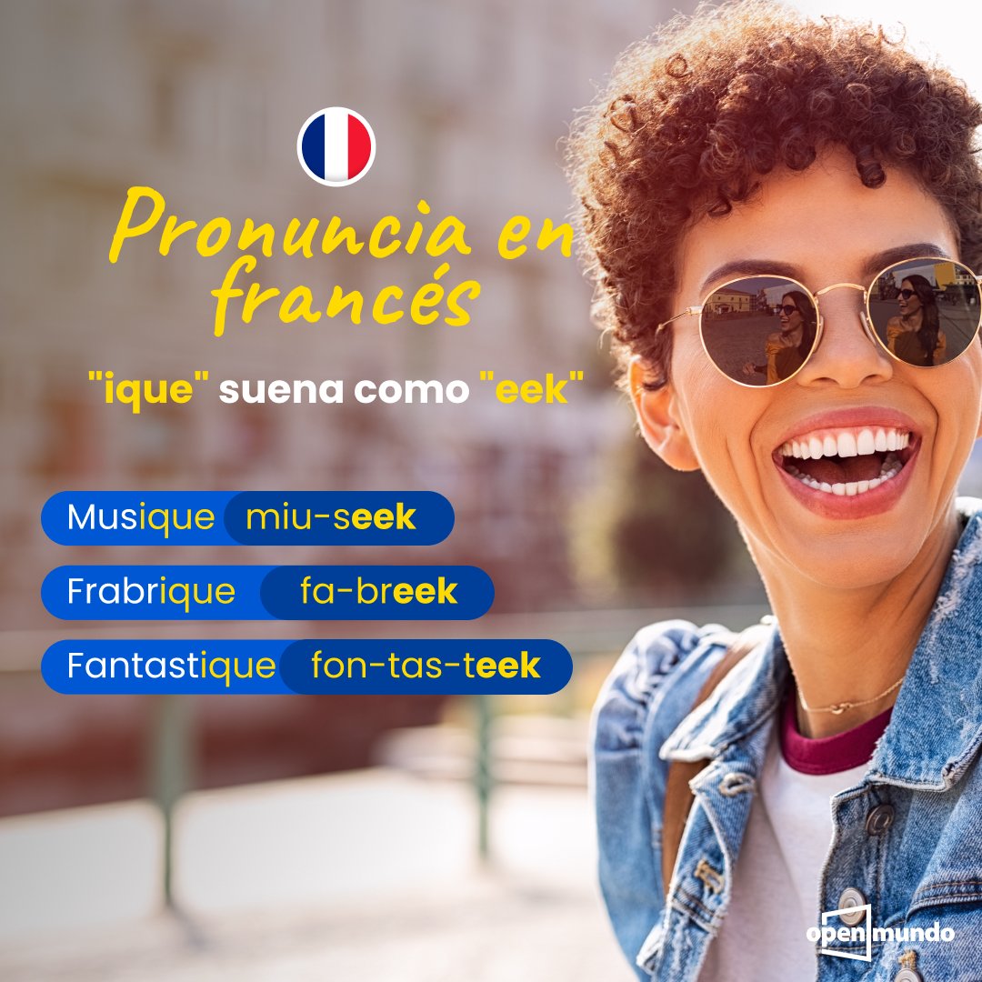 openmundo_'s tweet photo. ¿Ya conocías este truco de pronunciación? 🤭 Si quieres seguir mejorando tu francés 🇫🇷, en Open Mundo podrás hacerlo con profesores nativos. 💻 Conoce más ➡️ https://t.co/61sw94plxF. https://t.co/pWIkFF039l