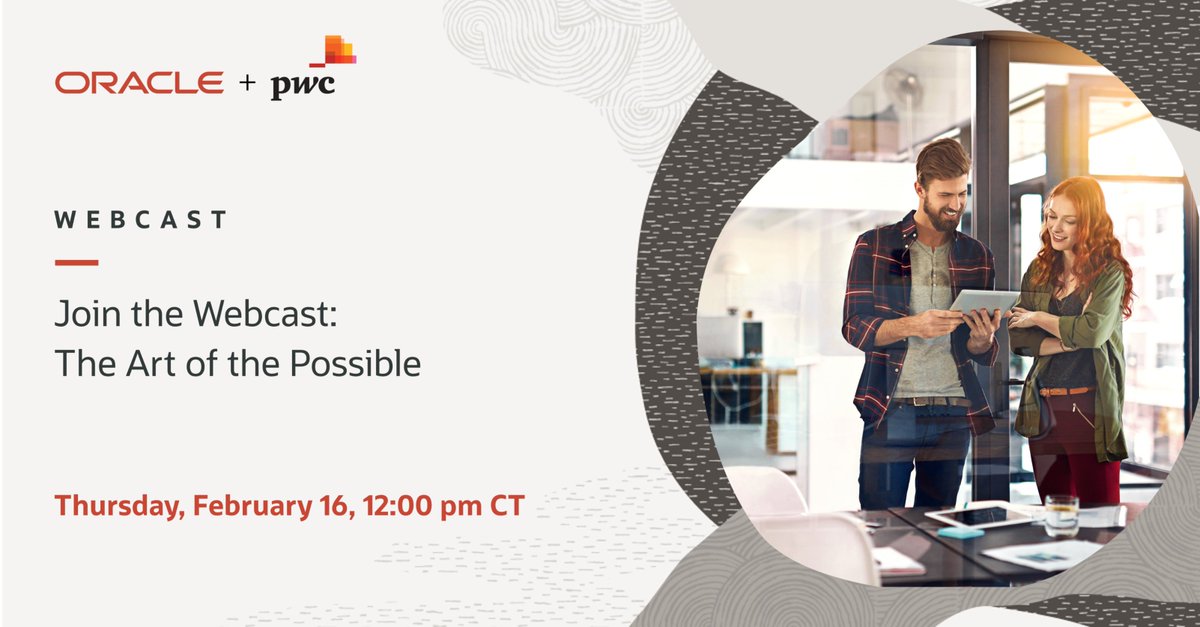 valebeltcorp's tweet image. Oracle and @PwC invite you to an in-depth demonstration of PwC&apos;s Financial Planning and Analysis solution for Industrial Product companies that will fast-track your transformation journey. Feb 16th @ 12pm Central #PwCOracle #oraclepartnercommunity social.ora.cl/60183mFku