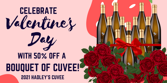 Let's Celebrate Valentine's Day with 50% OFF a BOUQUET of 2021 HADLEY'S CUVEE! Hadley's Cuvée is a vibrant White Wine Blend named after Winemaker Jason Robideaux’s daughter. . clos.com/Shop/Special-P… . #valentinesdaysale #salewine #cuvee #closlachance #valentinesday