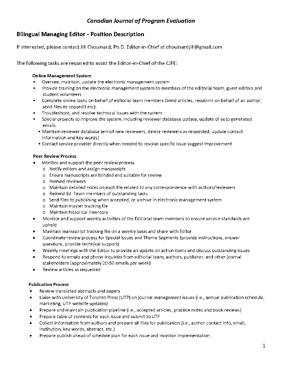 CJPE_RCEP's tweet photo. Help spread the word, the CJPE is seeking a Bilingual Managing Editor. If interested, contact Editor-in-Chief Jill Chouinard at chouinardjill@gmail.com. #CJPE_RCEP #EvalTwitter https://t.co/2l8aZJNTpg